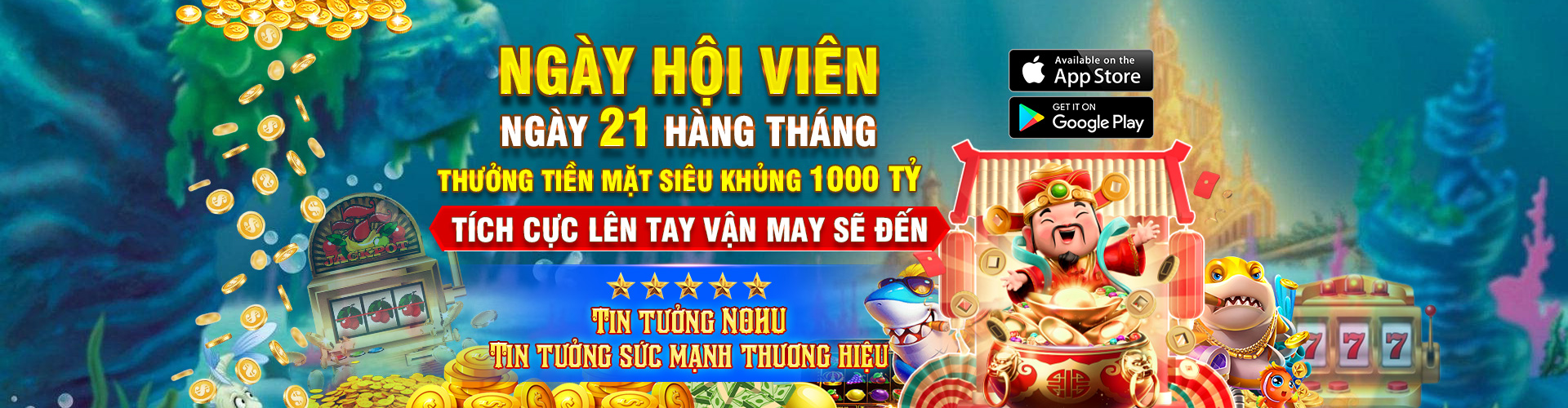 Ngày hội viên thưởng tiền mặt siêu khủng 1000 tỷ